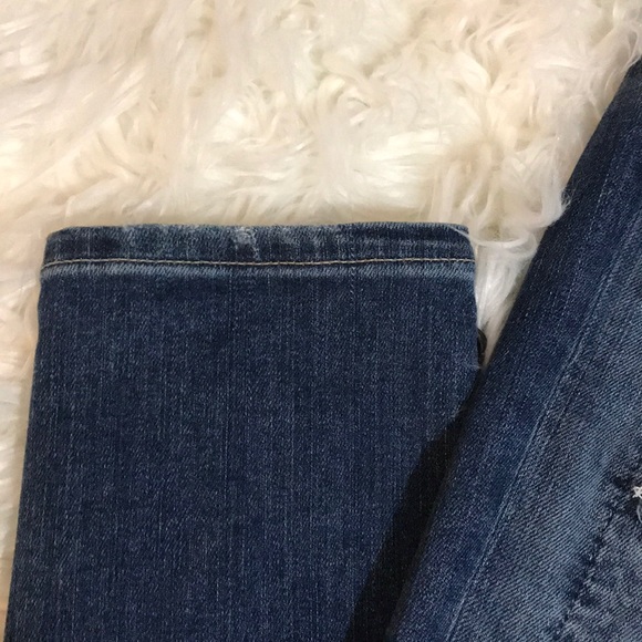 Hudson Distressed Patch Skinny Jeans - Picture 6 of 10